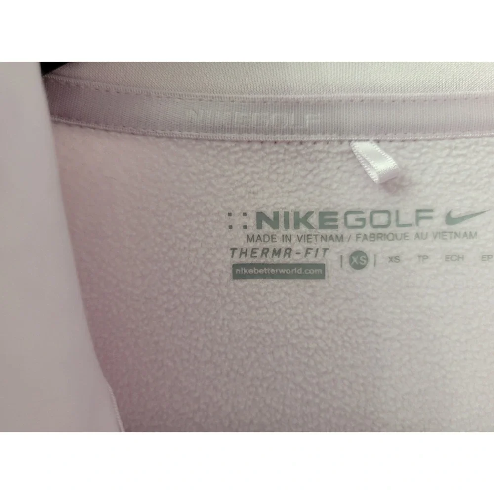 Nike Golf Women's XS Therma-Fit 1/2 Zip, Pale Pink, Zip Pockets EUC